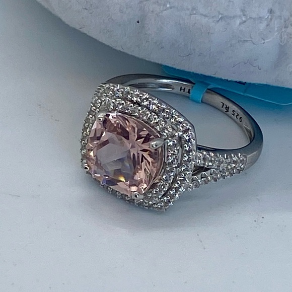 Morganite And Sapphire Ring! 7 - Picture 5 of 7
